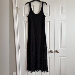 Black Lace Maxi Dress